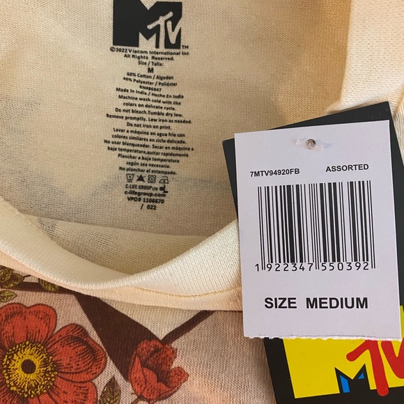 Juniors t-shirt Cropped Retro MTV - Picture 5 of 5